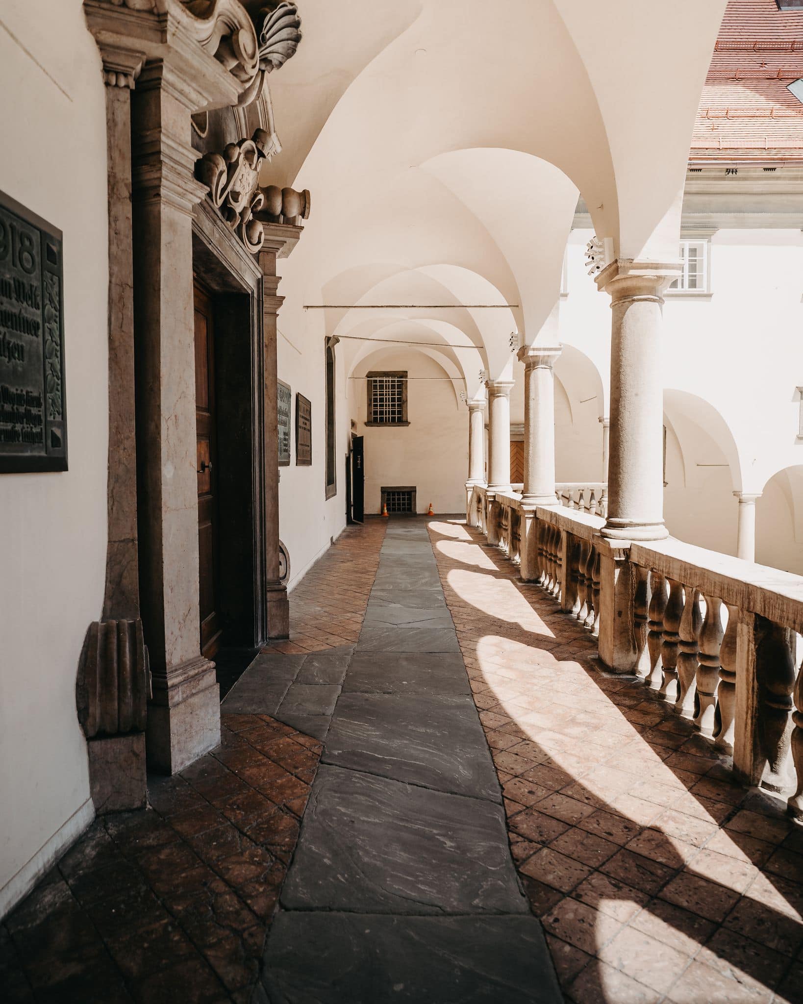 Arkadengang des Landhauses Klagenfurt