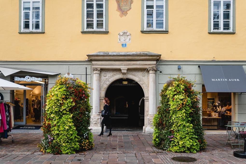 Eingang zum alten Rathaus in Klagenfurt 