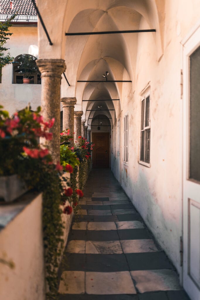 romantischer Innenhof in Klagenfurt