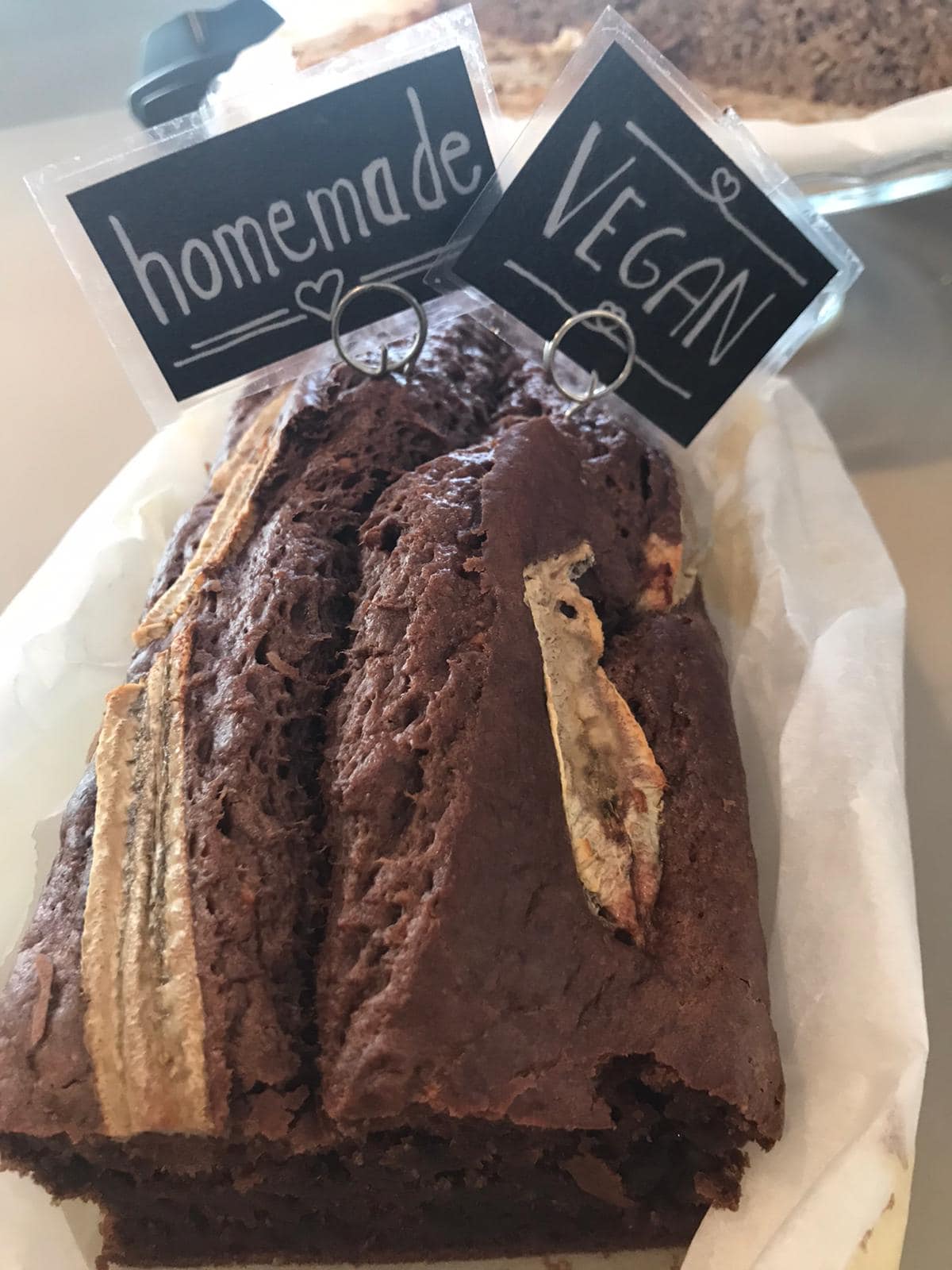 veganes Banana Bread im Café Como in klagenfurt 