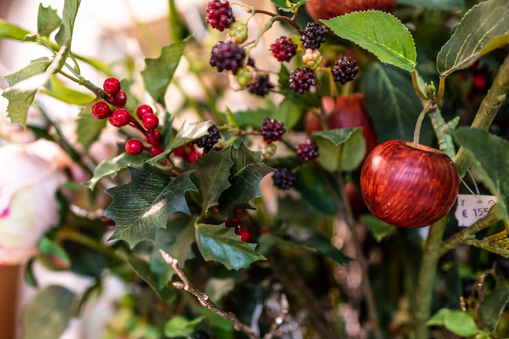 Weihnachtliche Blumendeko aus einem der Blumen-Fachgeschäfte in Klagenfurt