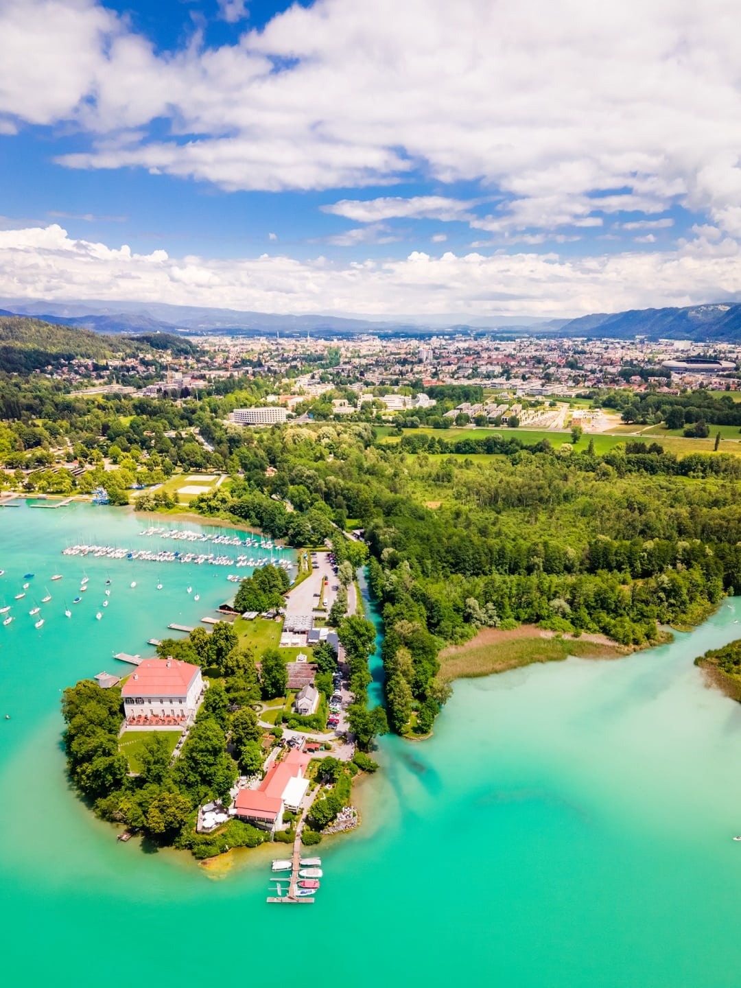 Halbinsel Maria Loretto in Klagenfurt am Wörthersee