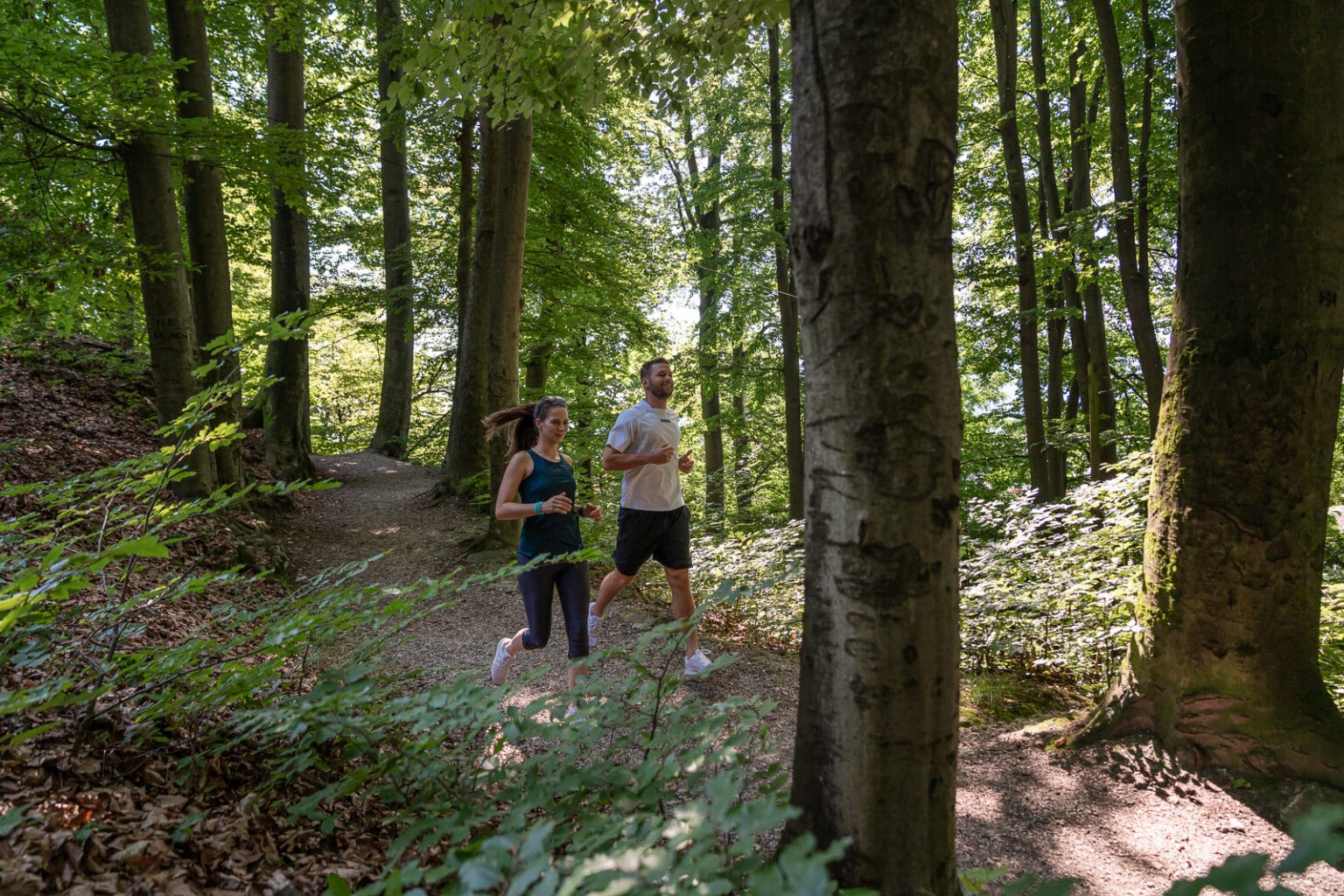 Kreuzbergl Lauf im Schatten