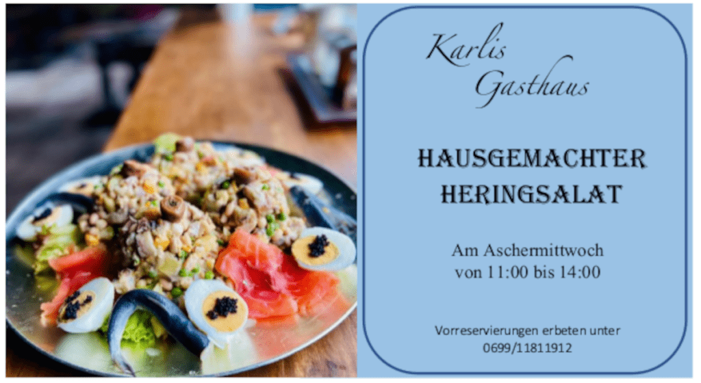 Fisch, Aschermittwoch, Fastenzeit, 9020 Klagenfurt am Wörthersee, Karlis Gasthaus, Lachs