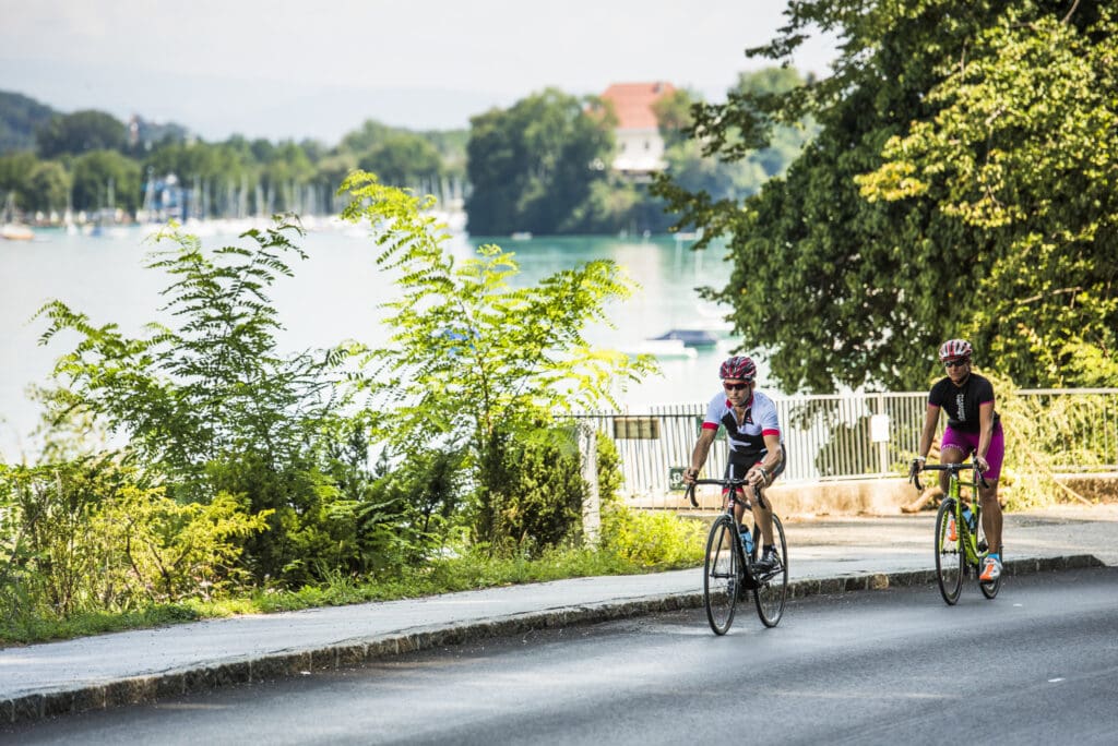 Radrennfahrer beim Training rund um den Wörthersee