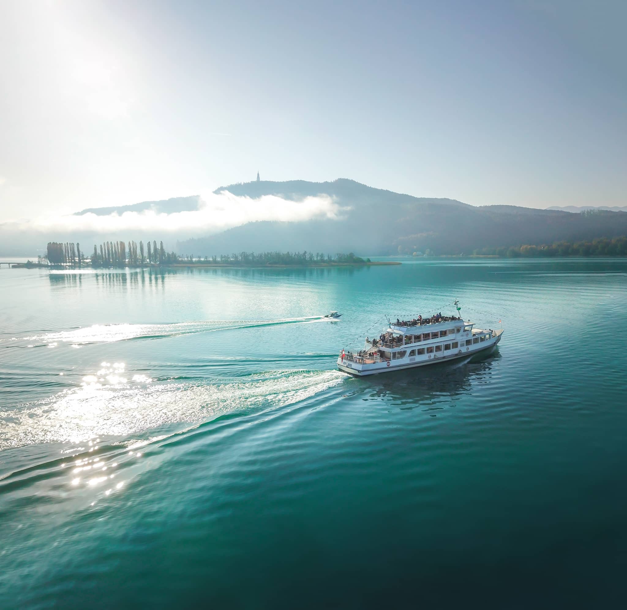 Mit dem Schiff über den Wörthersee