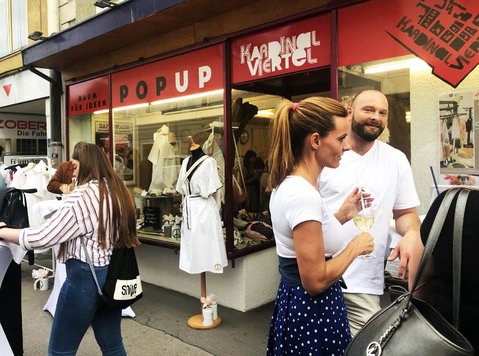 Pop-up-Store im Kardinalviertel
