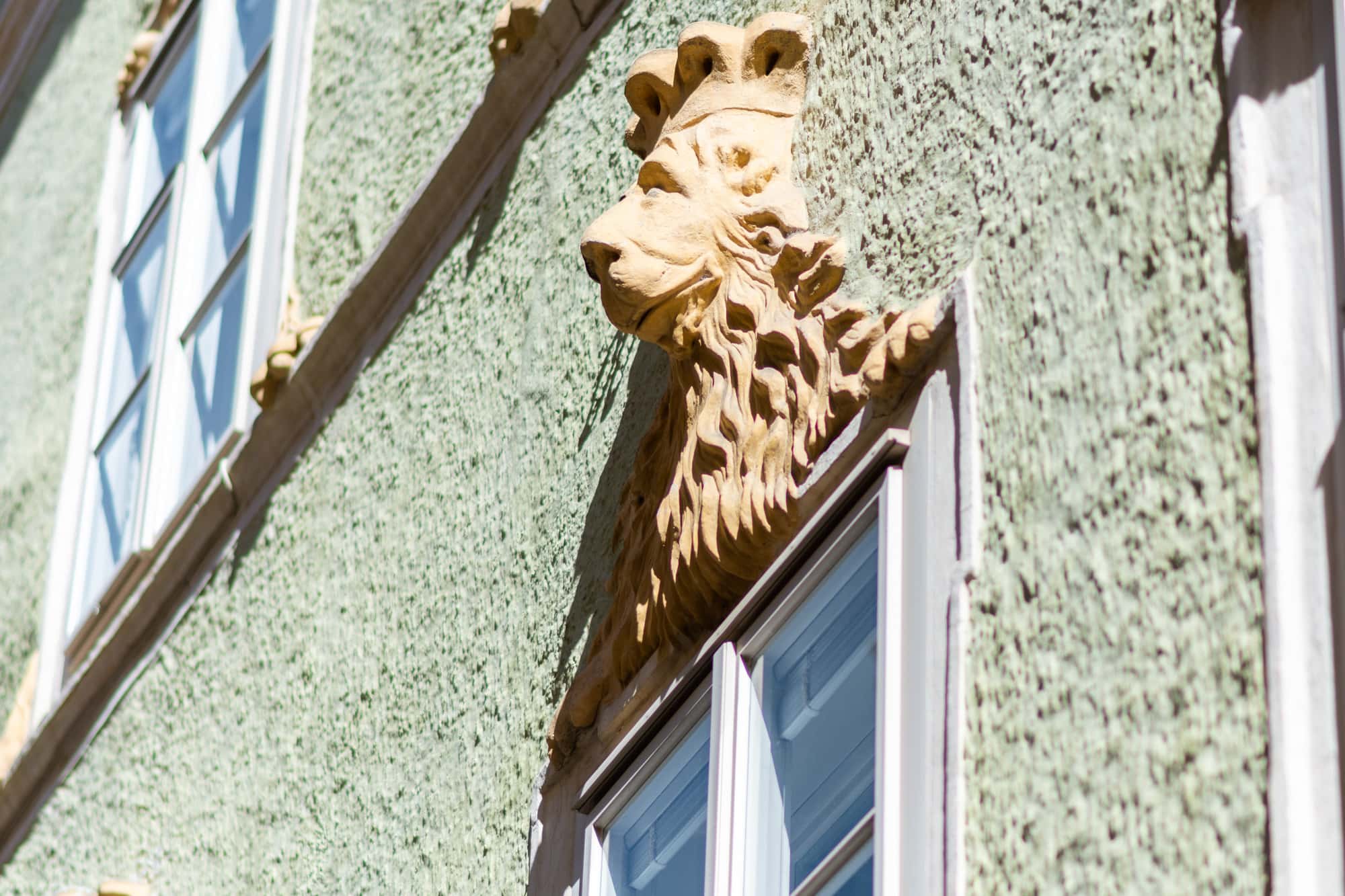 Steinlöwen, Löwenhaus, Tiere in der Stadt, 9020 Klagenfurt am Wörthersee, Sehenswürdigkeiten