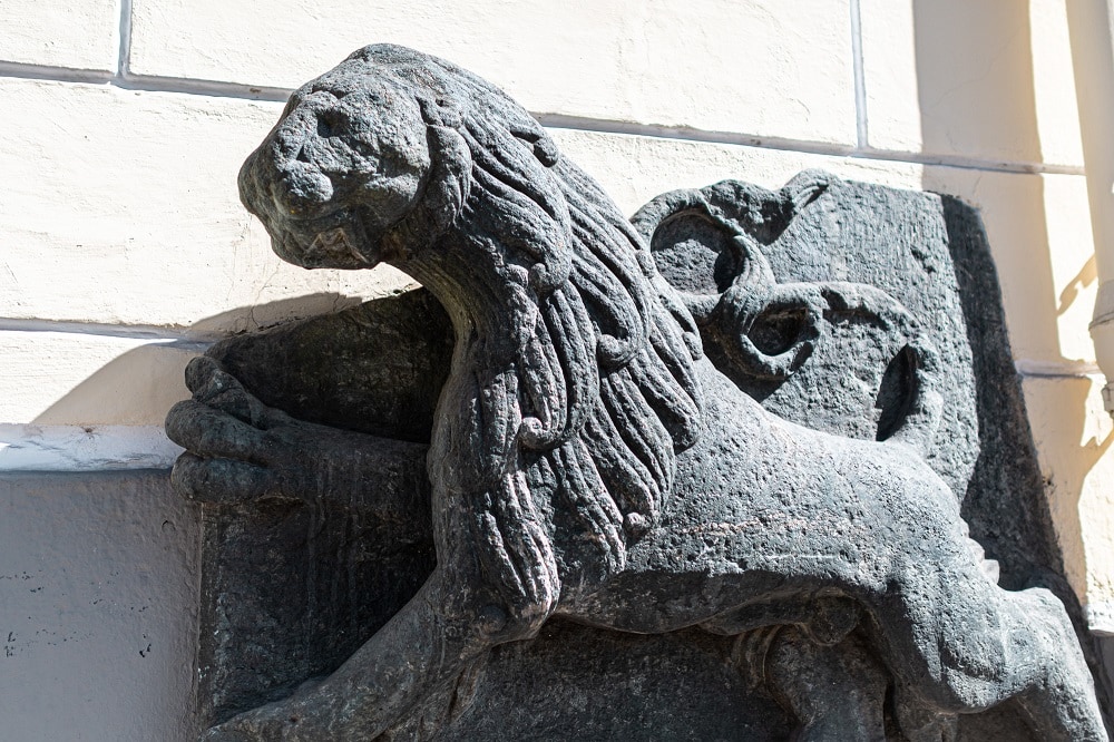 Steinlöwe, Stadtmauer, Stauderplatz, Tiere in der Stadt, 9020 Klagenfurt am Wörthersee, Sehenswürdigkeiten