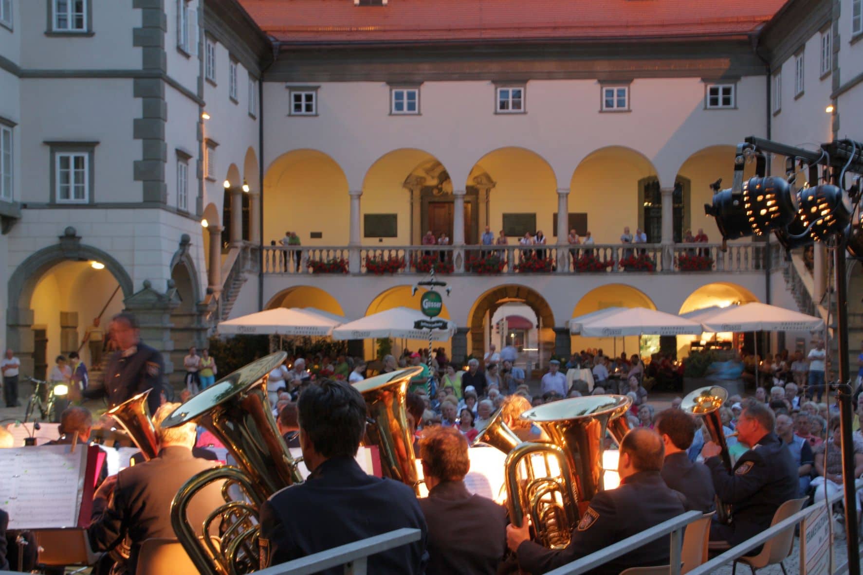Blasmusikkonzert im Landhaushof in Klagenfurt