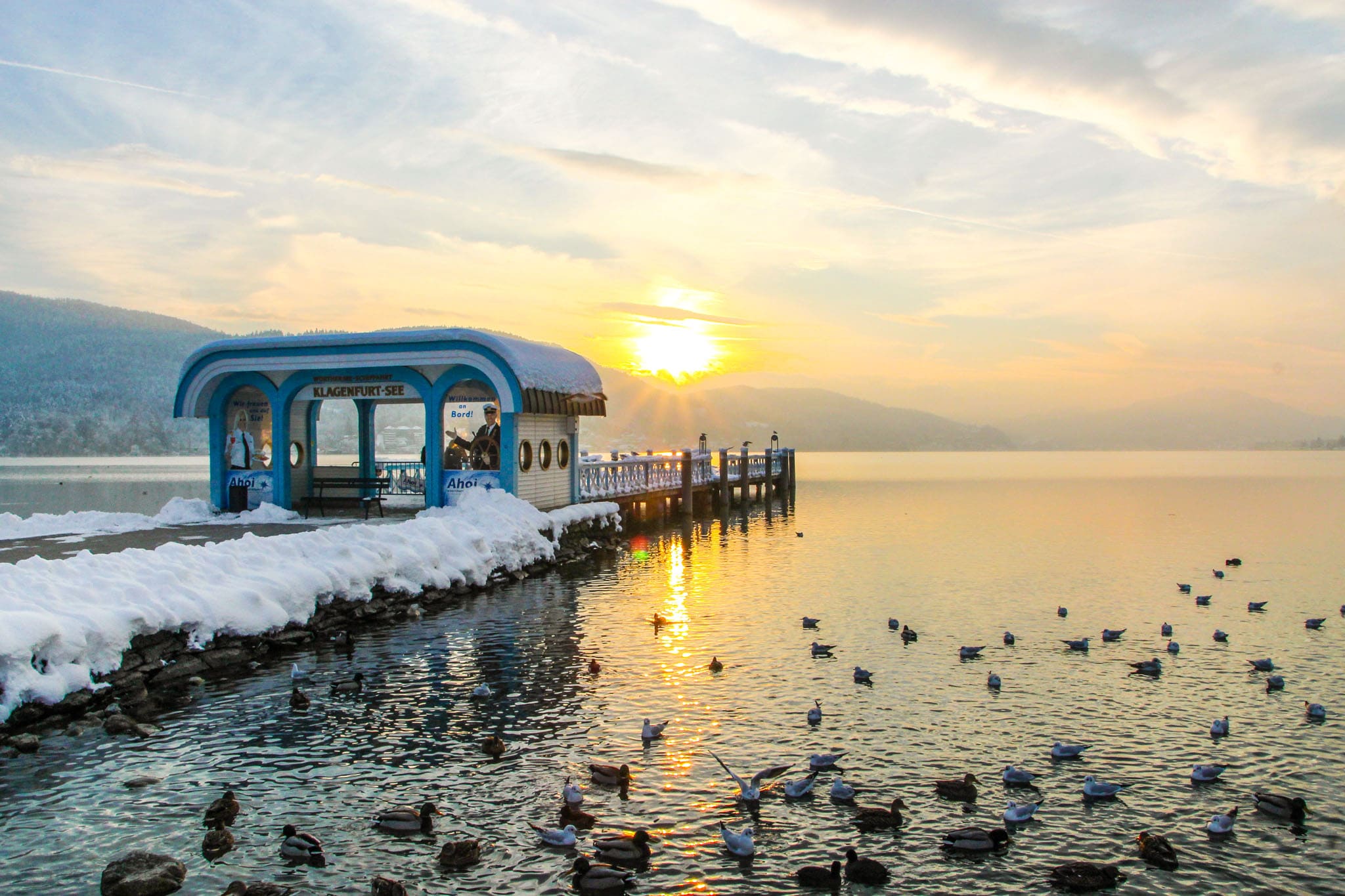 Winter in der Wörthersee Ostbucht