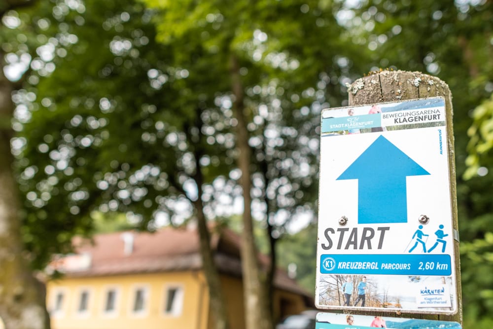 Start Kreuzberl Parcours beim Gasthaus Fischerwirt