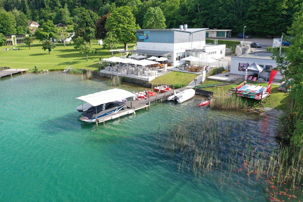 SUPen im Strandbad Maiernigg mit dem Fanatic SUP Center Kärnten