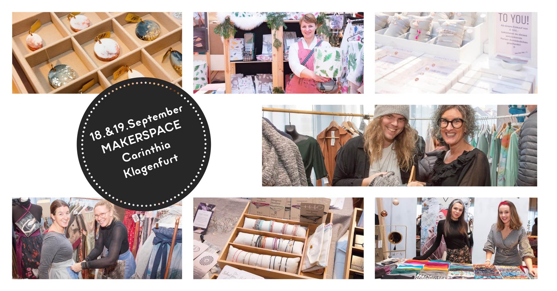 Edelstoff Designmarkt in Klagenfurt im September 2021 im Makerspace