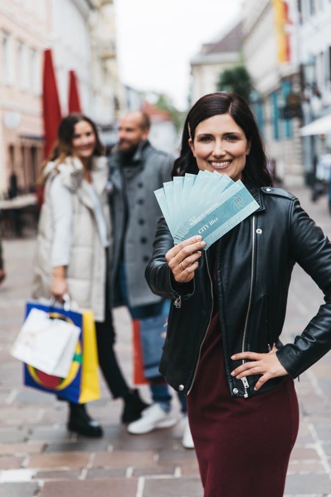 Mit dem Klagenfurter City 10er bequem in der Stadt Shoppen, Genießen und verwöhnen lassen