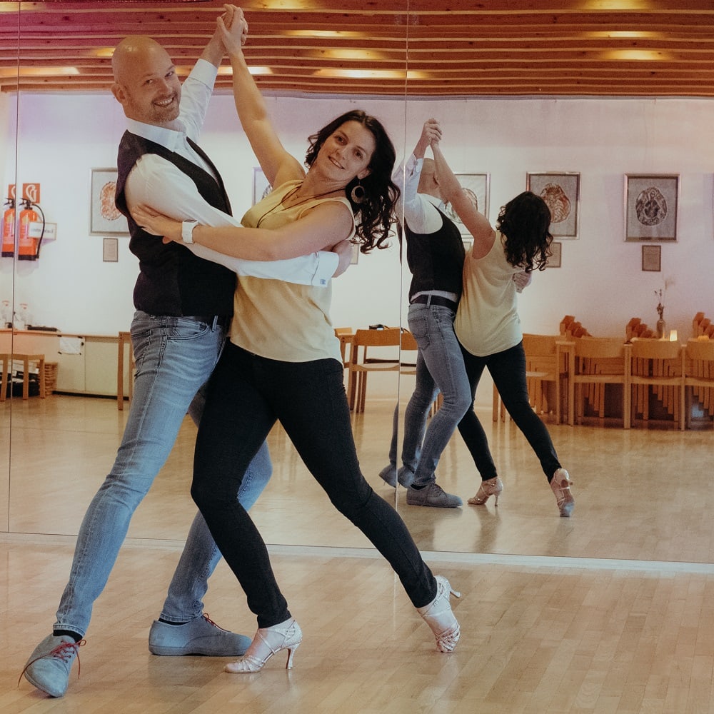 Tanzpaar in der Tanzschule Rabl in Klagenfurt