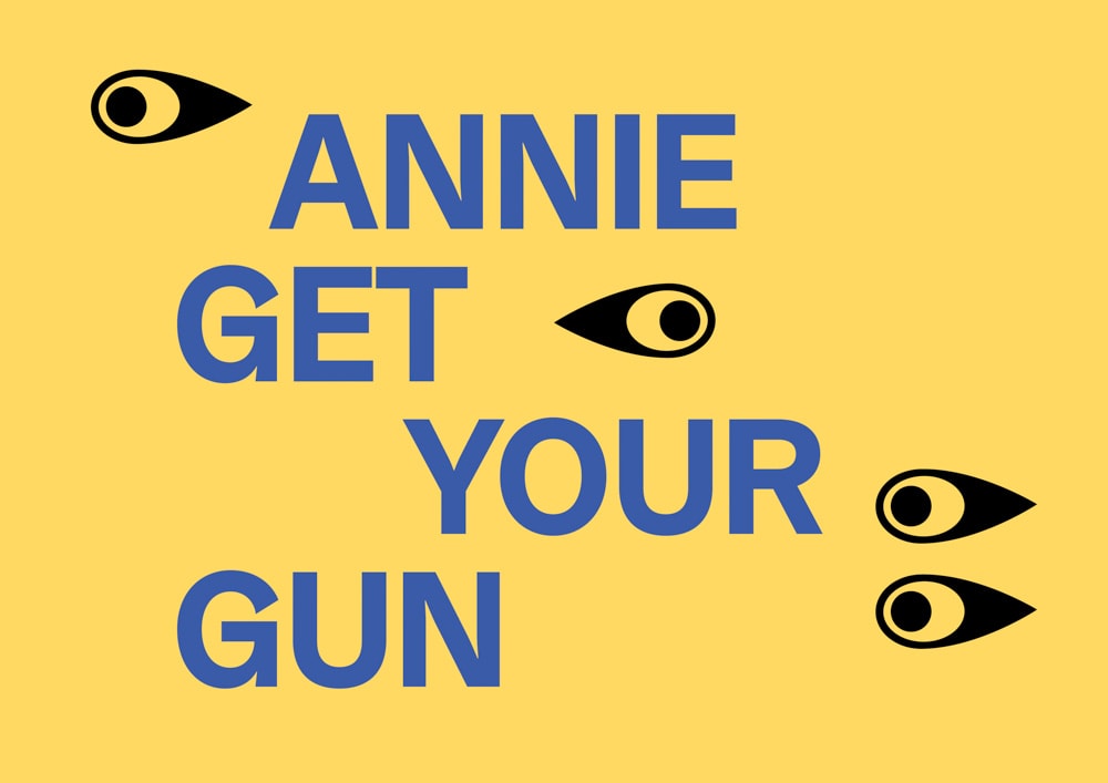 Plakatsujet vom Musical Annie get your Gun im Stadttheater Klagenfurt