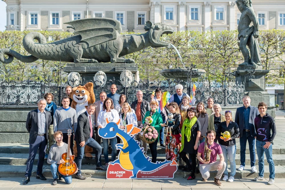 Die Partner der Drachenjagd 2022 vorm Lindwurm