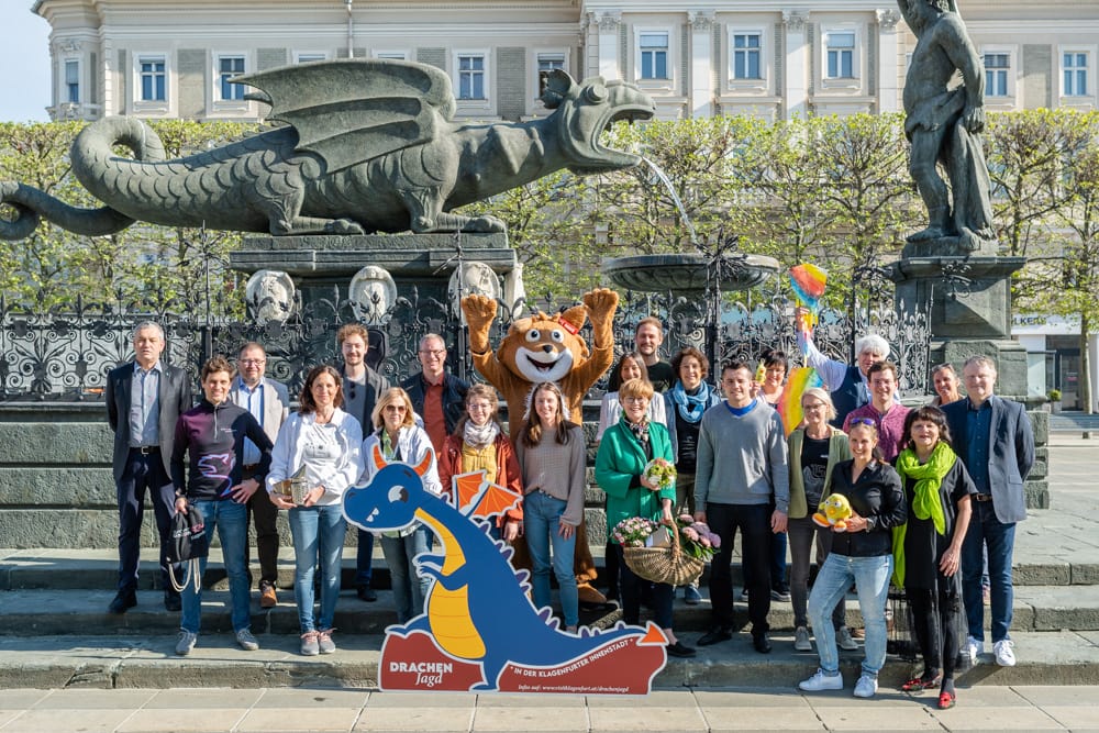 Die Partner der Drachenjagd 2022 vorm Lindwurm
