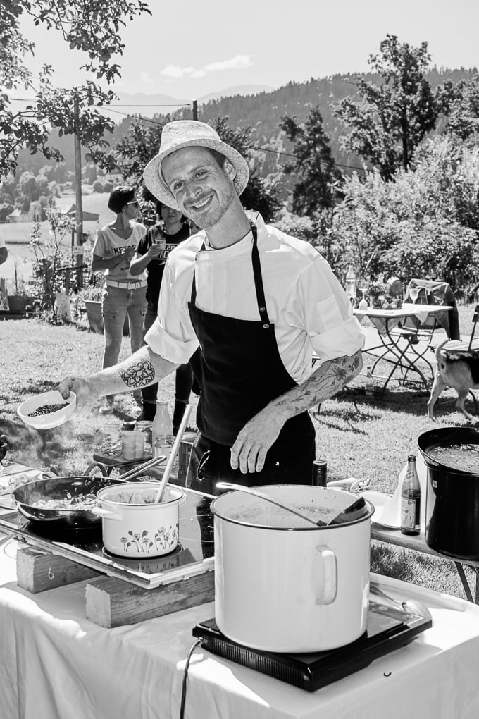Portrait von Daniel Kraschl, Chefkoch beim "Seewirt" am Maltschacher See, 4-Schnecken Slow Food Koch 