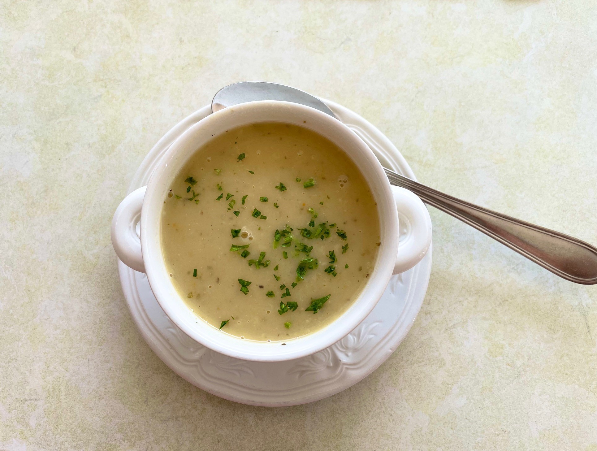 Vorspeisensuppe im Kleeblatt/Cafe Annemarie