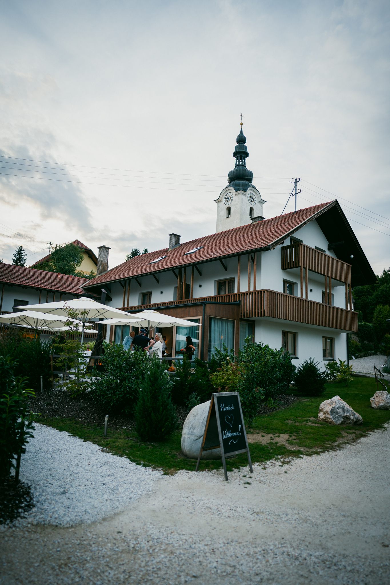 Außenansicht vom Restaurant Das Hobisch in Klagenfurt 