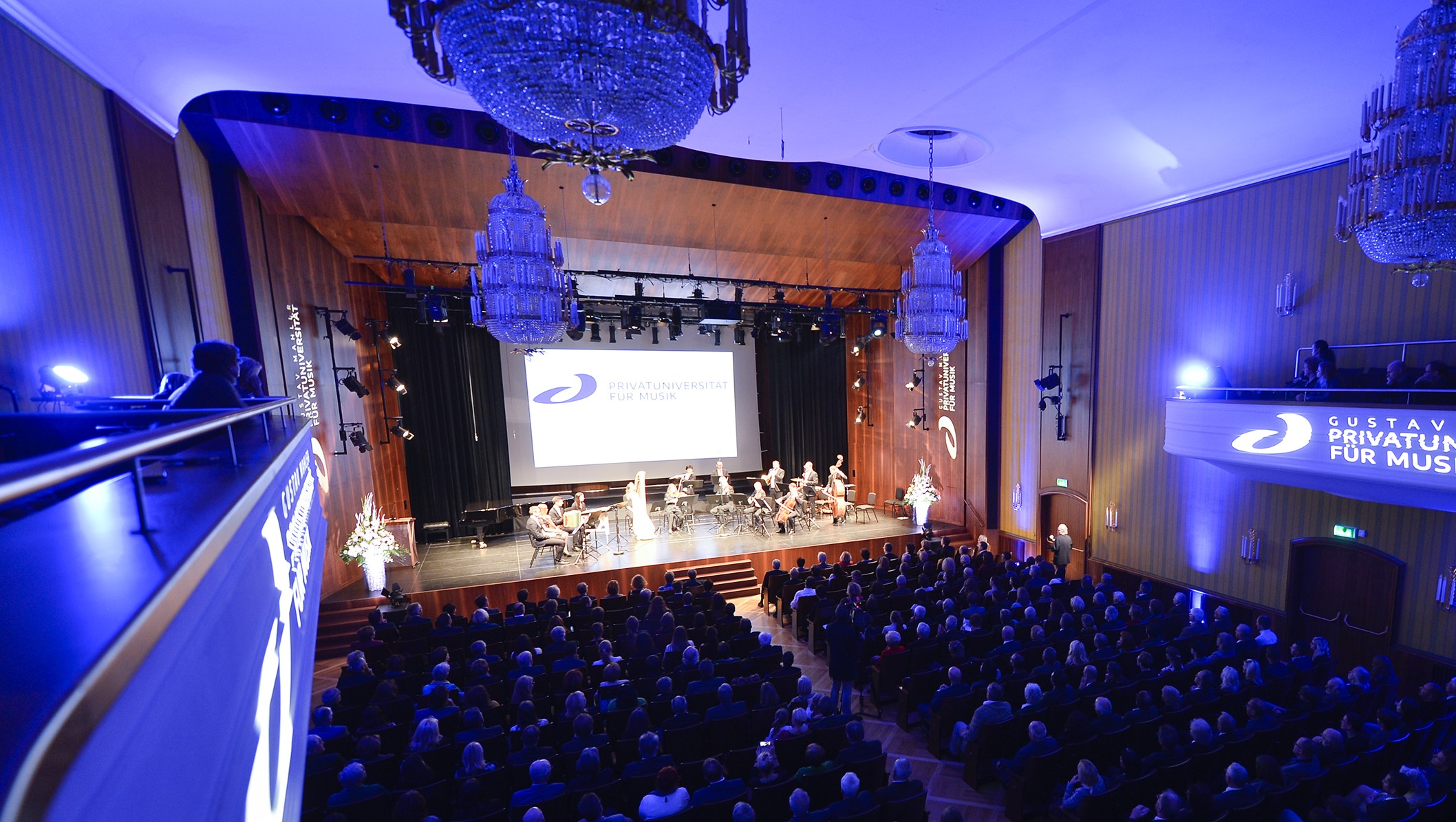 Foto der Eröffnungszeremonie Gustav Mahler Privatuniversität für Musik