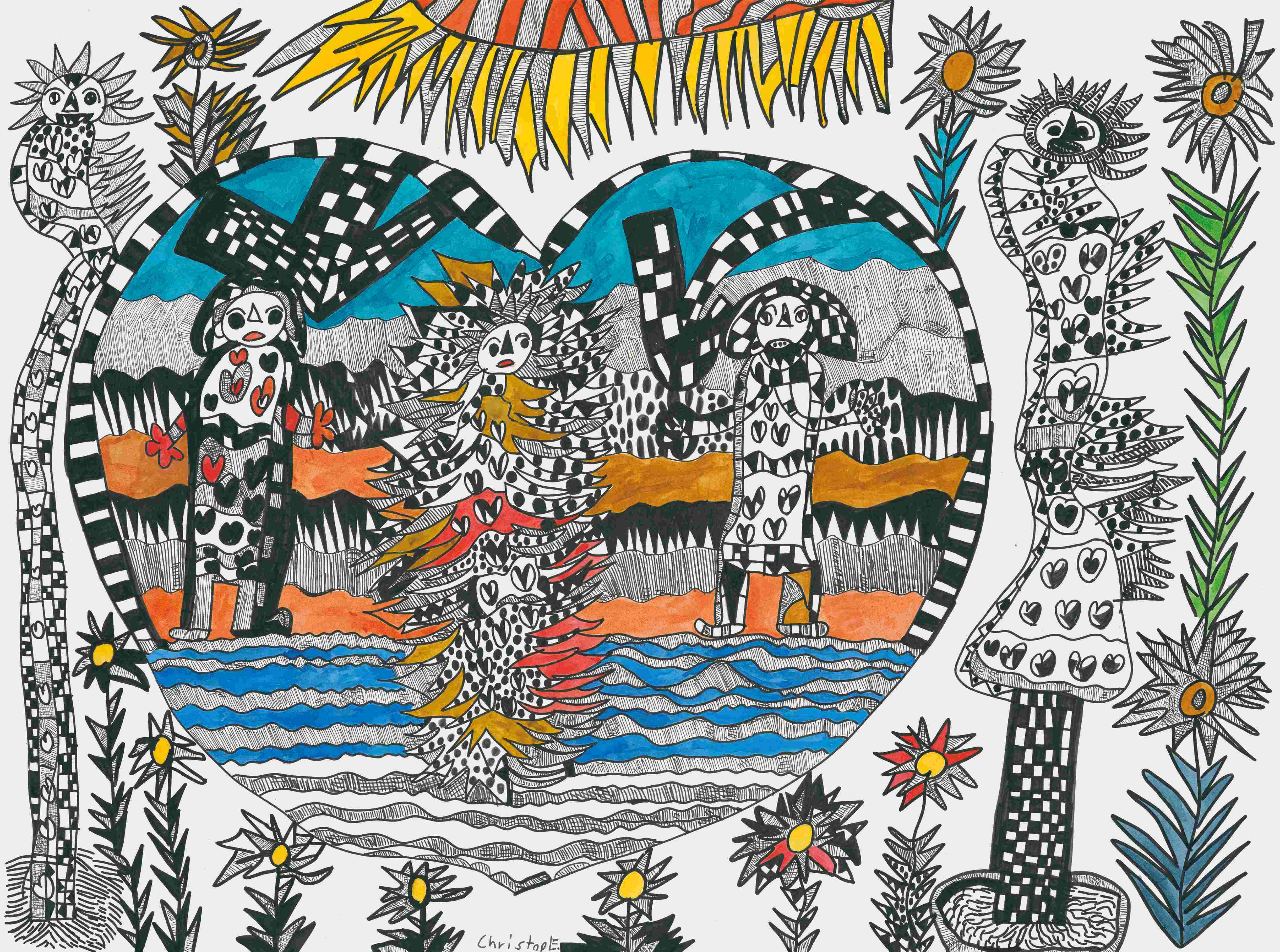 Exponat von Christoph Eder der Herz.Liebe.Kunst Ausstellung in der Galerie De La Tour Sommer 2023