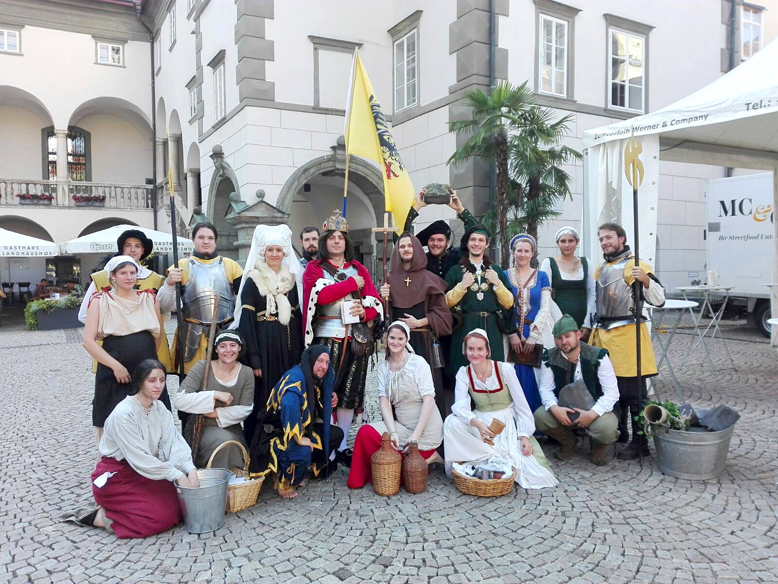 Live Action Role Players (LARPS) vom Klagenfurter Verein Gilead im Landhaushof