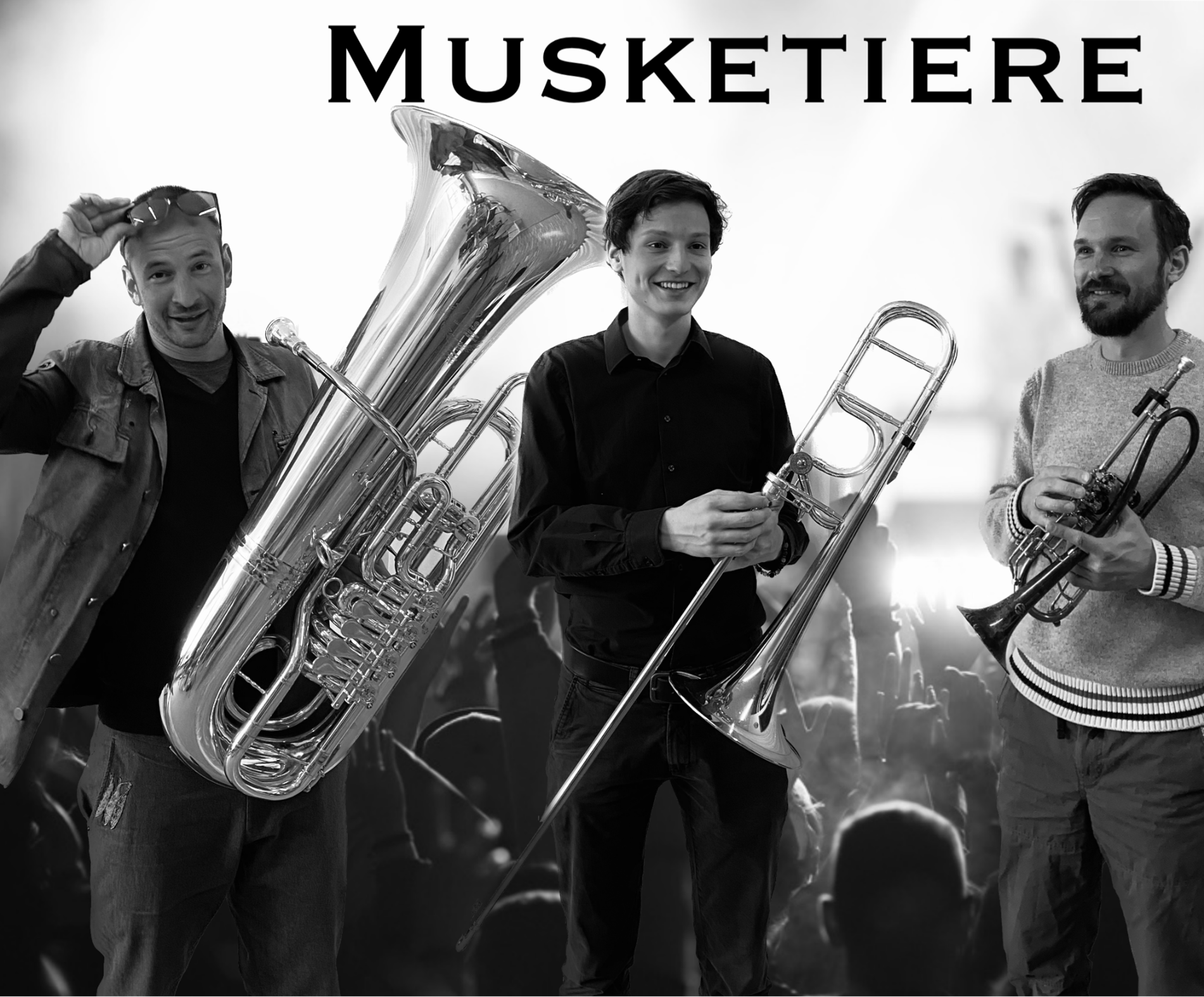 Musikgruppe die 3 Musketiere bei ihren Auftritt