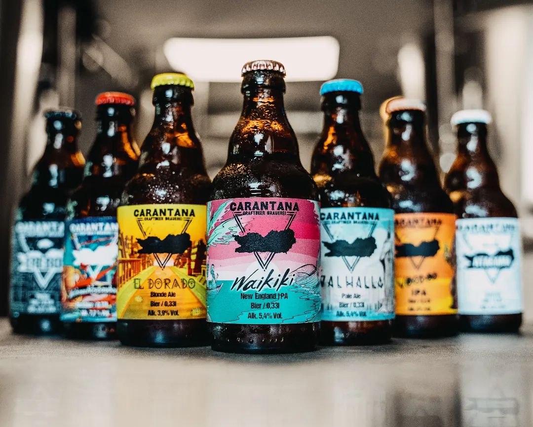 8 Sorten werden in der Brauerei von Carantana Beer in Maiernigg Alpe gebraut
